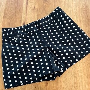 Ann Taylor Black Polka Dot Shorts